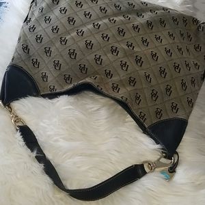 Dooney & Bourke Canvas Monogram Hobo Bag